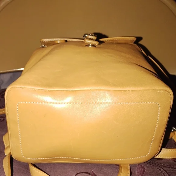 Coach Tan Leather Backpack - Picture 5 of 8